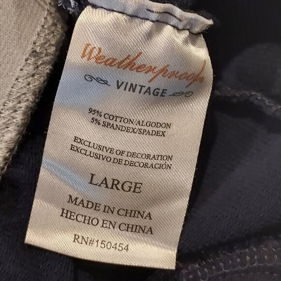 Weatherproof Vintage Joggers Navy Blue Size L - Picture 4 of 4